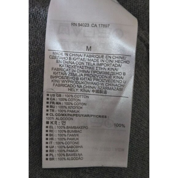 Banana Republic Men Sweater Gray Cotton Long Sleeve Shawl Neck Pullover Size M - Picture 7 of 7